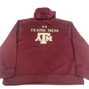 Under Armour Hoodie Mens Size Large Loose Texas A&M Aggies Pullover